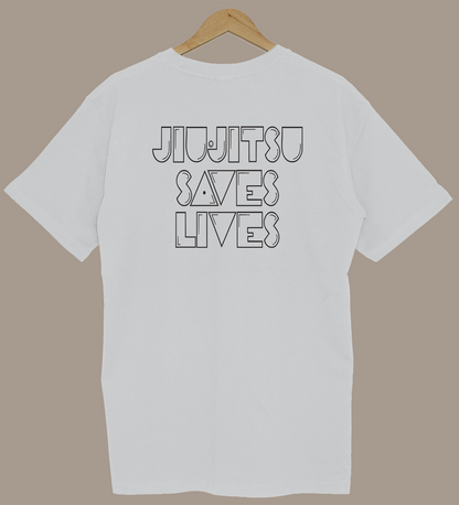 Jiu-Jitsu Saves Lives - White/Black
