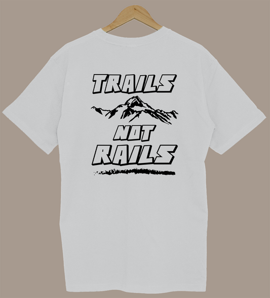 Trails Not Rails - White/Black