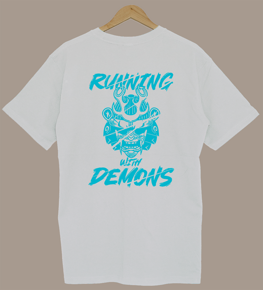 Running With Demons - White/Ocean