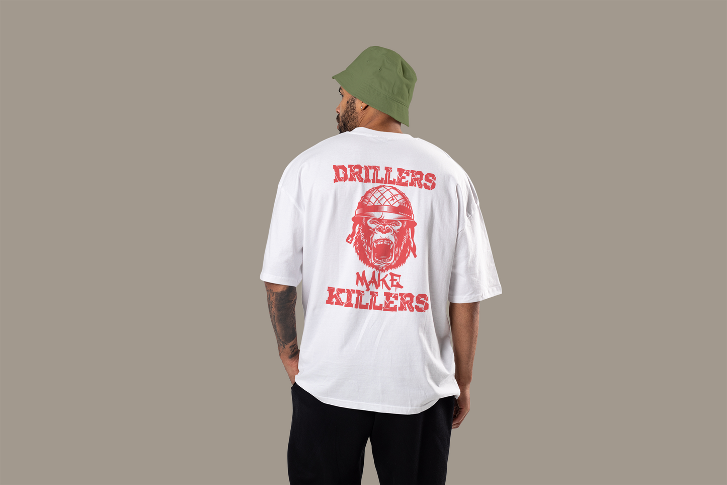 Drillers Make Killers - White/Red